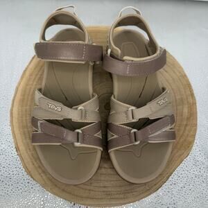 Teva Womens Tirra Sandals S/N 4266 Neutral Brown SZ 5.5 Hike Outdoors Vegan